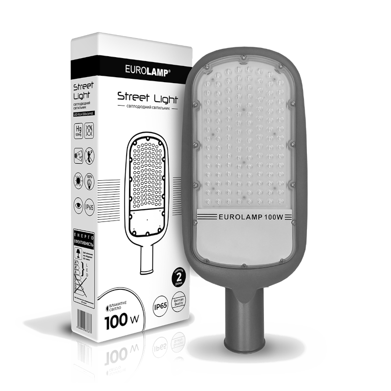 Консольний світильник EUROLAMP 100Вт, 5000К, 11000lm, IP65 (LED-SLA-100w(smd))